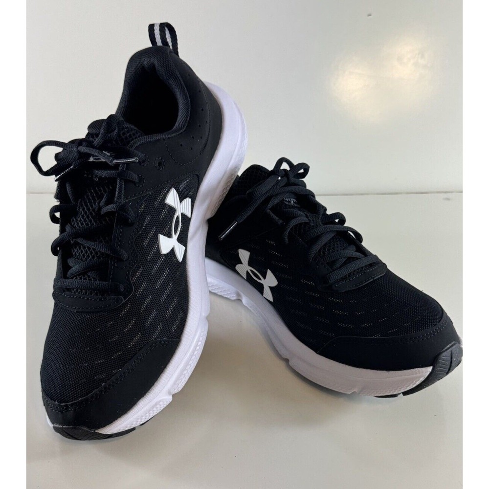 Under Armour Charged Assert 10 Running Shoes Black White 10.5 Activewear 71-04 - Picture 14 of 15